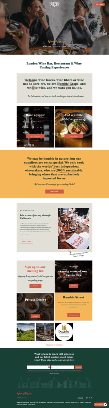 Website screenshot