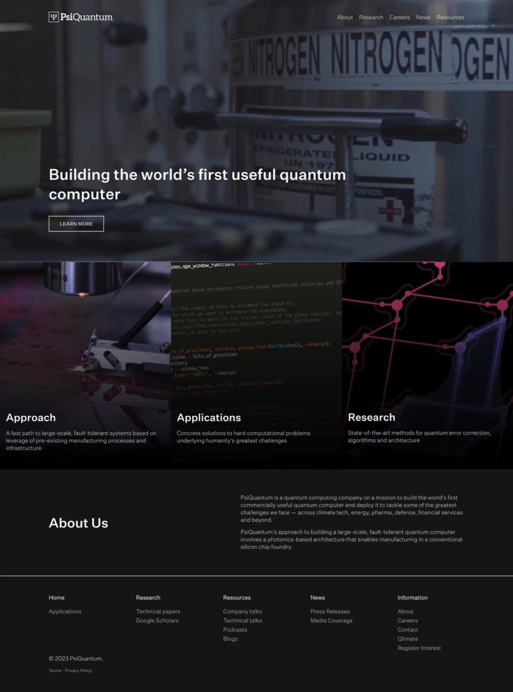 Website screenshot
